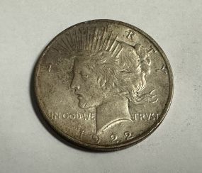 1922-D Peace Liberty Dollar