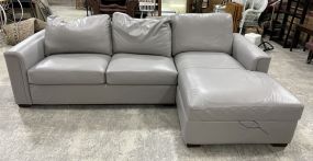 New leather Section Sleeper Sofa