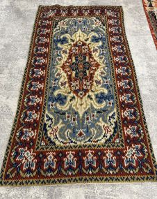 3'7 x 6'8 Hand Knotted Kazak Wool Rug