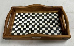 Mackenzie Childs Courtly Check Hostess Tray