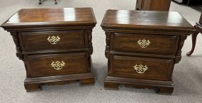 Johnston Tombigee Pair of Cherry Night Stands