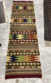 1'11 x 6'4  Kilim Turkish Wool Runner