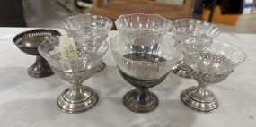 7 Sterling Base Dessert Cups