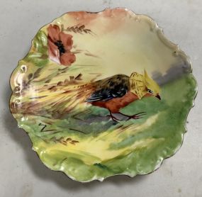 Limoges Signed Hand Painted Bird Plate