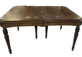 Vintage Jacobean Style Mahogany Dining Table