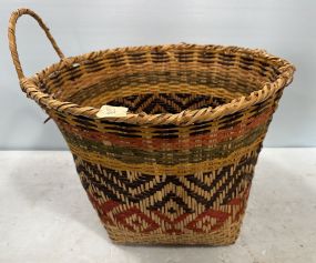 Large Woven Choctaw Carrying Basket