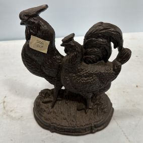 Modern Metal Rooster Door Stop