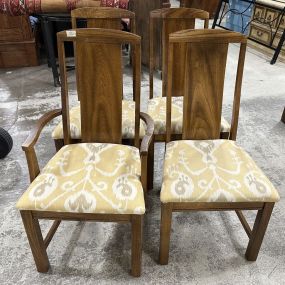 Four Lenoir Co. Mid Century Style Oak Dining Chairs