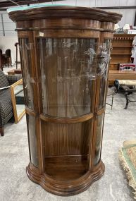 Modern Curved Glass Display Cabinet
