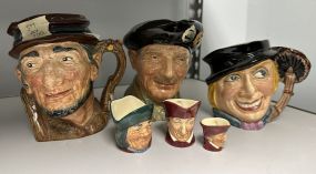 6 Roya Doulton Character Mugs