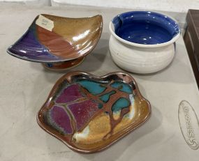 Three Signed Pottery Pieces