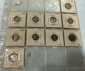 10 1960's-70's Dimes