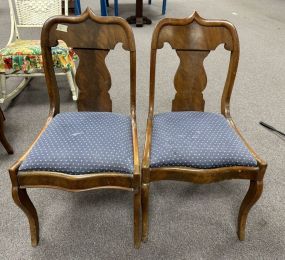 Pair of Mahogany Empire Side Chairs