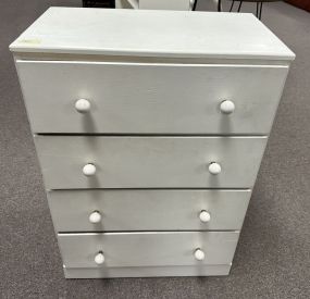 Small White Painted Chest of Drawers