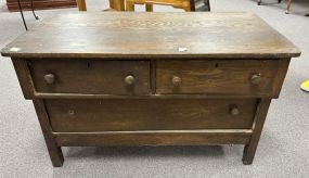 Vintage Oak Low Dresser