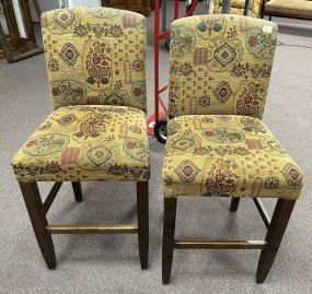 Pair of Modern Upholstered Bar Stools