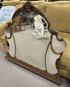 Depression Era Walnut Vanity Mirror