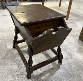 Late 20th Century Pine Side Table