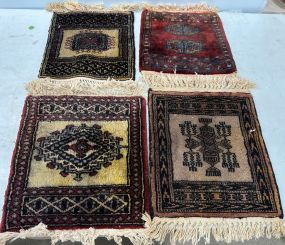 Four Small Persian Wool Rugs