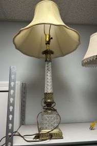 Mid Century Glass Table Lamp