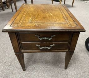 French Provincial Side Lamp Table