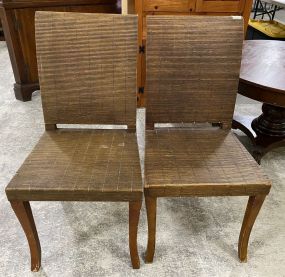 Pair of Bamboo Style Side Chairs