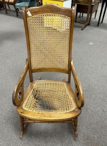 Victorian Style Caned Rocker
