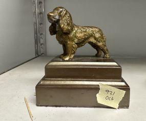 Dog Statue Plaque