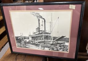 R. Ballard Print of Riverboat