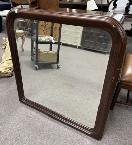 Large Cherry Framed Wall Mirror