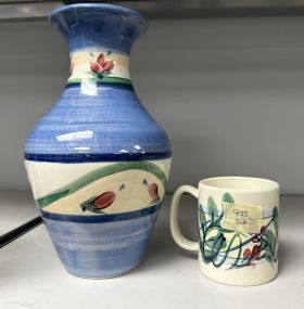 Gail Pittman Vase and Mug