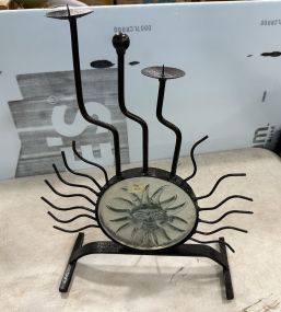 Decorative Metal Sun Candle Stand