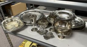 Collection of Silverplate Serving Pieces