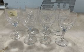 7 Gorham Crystal Sonja Wine Glasses