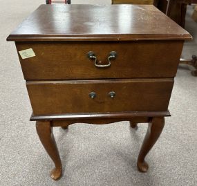 Modern Cherry Queen Anne File Cabinet