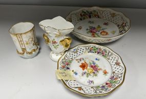Bavaria porcelain Bowls, and Vase