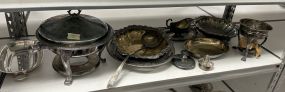 Group of Silver Plate Serving Pieces