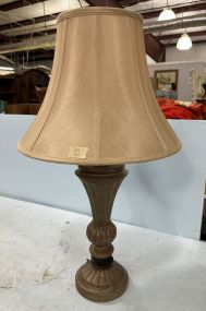 Resin Golden Vase Lamp