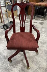 Cherry Queen Anne Style Desk Chair
