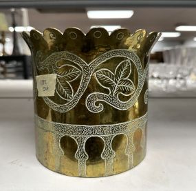 Decorative Brass Flower Pot