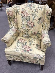 Traditional Style Wing Back Arm Chair
