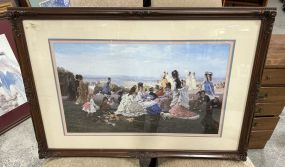 Framed Print of Outdoor Party