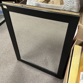 Modern Black Framed Wall Mirror