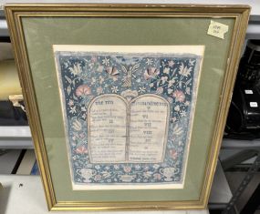 Ten Commandants Framed Print