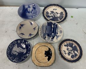 Collection of Blue and White Collector Plates