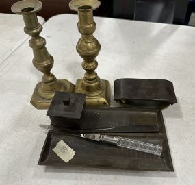 Desk Set, and Candlesticks