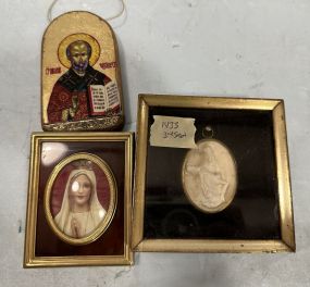 Religious Framed Artwork and Madonna