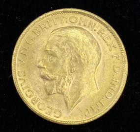 1915-M Australian King George V Gold Sovereign
