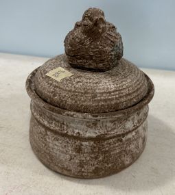 McCarty Pottery Nutmeg Quail casserole