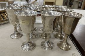 11 Newport Sterling Goblets 46.54 OZT